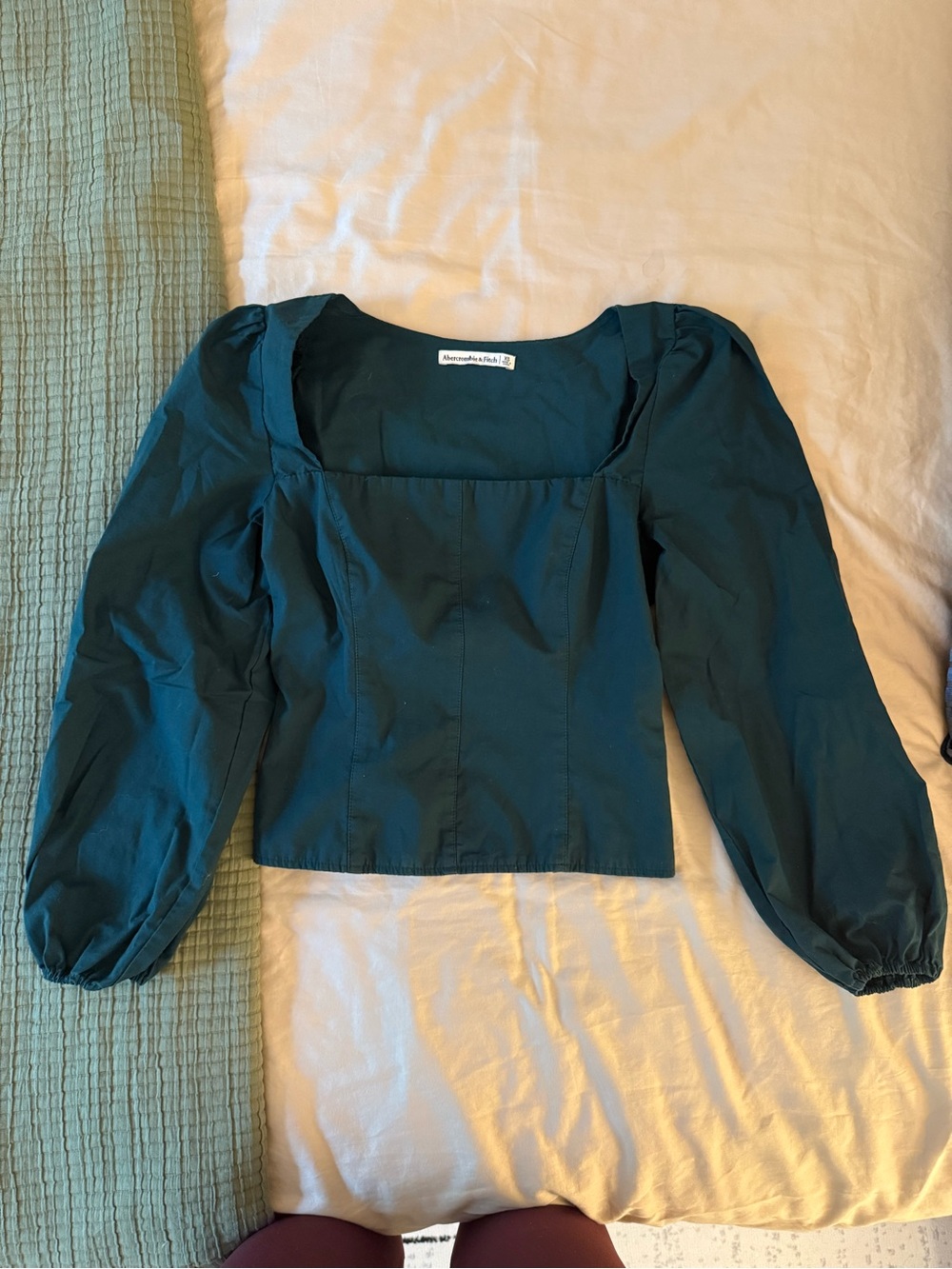 Abercrombie Square-Neck Green Top
